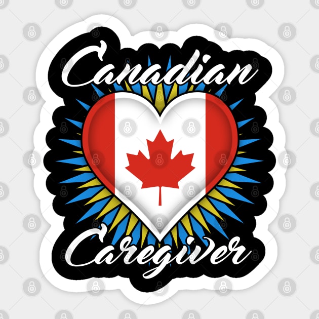 Canada Caregiver (white font) Sticker by WCN Store